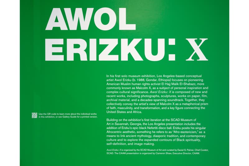 awol erizku caam california african american museum exhibition malcolm x history painting sculpture artworks