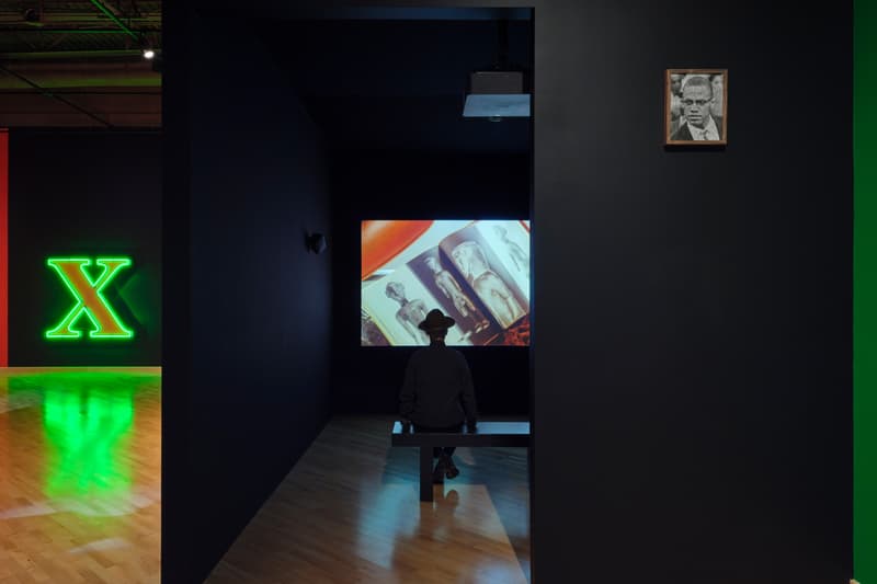 awol erizku caam california african american museum exhibition malcolm x history painting sculpture artworks
