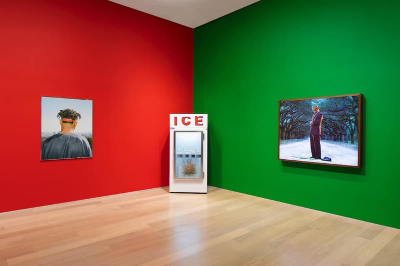 awol erizku caam california african american museum exhibition malcolm x history painting sculpture artworks
