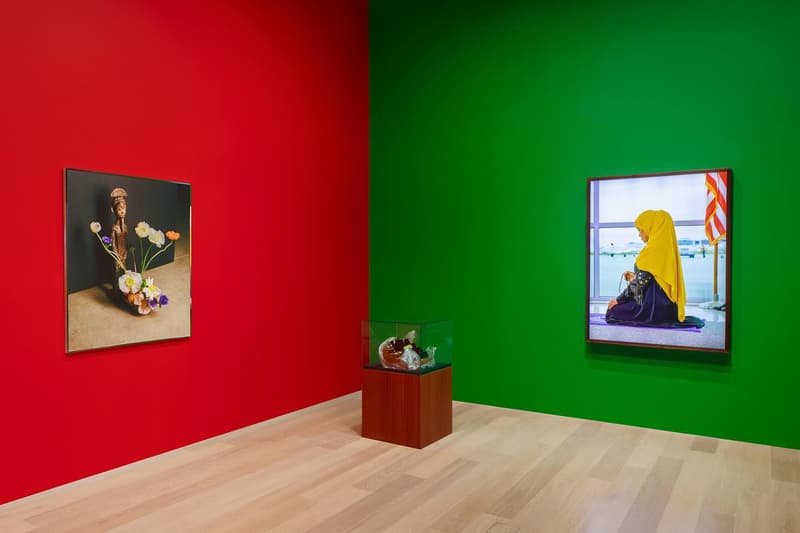 awol erizku caam california african american museum exhibition malcolm x history painting sculpture artworks