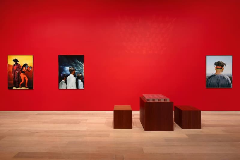 awol erizku caam california african american museum exhibition malcolm x history painting sculpture artworks