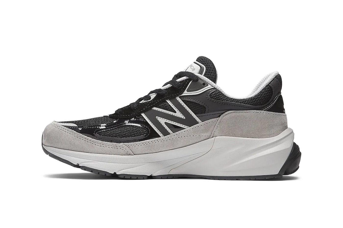 Official Look at the New Balance 990v6 "Black/Grey" U990JC6 sleek minimalist coor blockin suede shoe