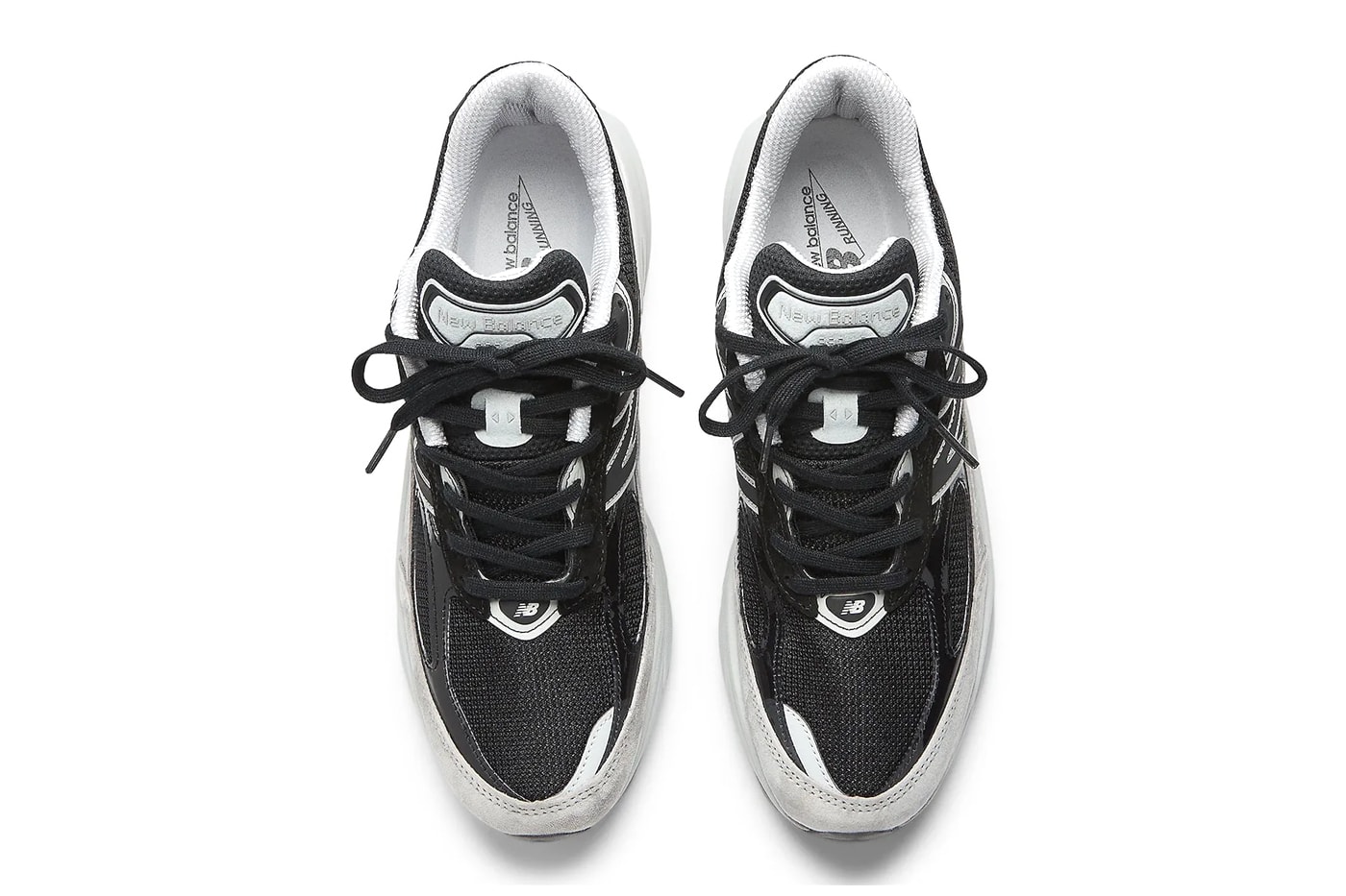 Official Look at the New Balance 990v6 "Black/Grey" U990JC6 sleek minimalist coor blockin suede shoe