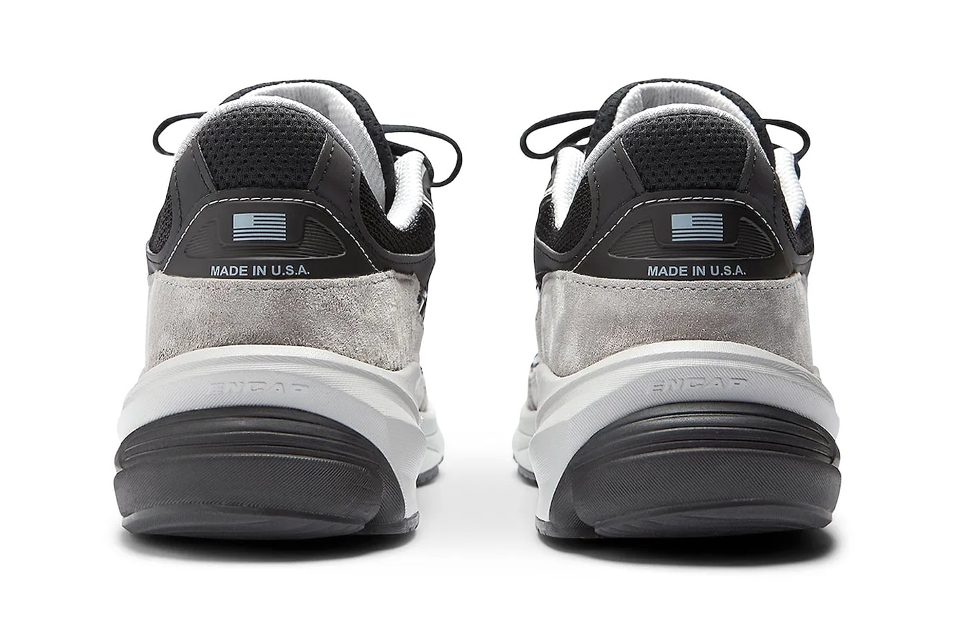 Official Look at the New Balance 990v6 "Black/Grey" U990JC6 sleek minimalist coor blockin suede shoe
