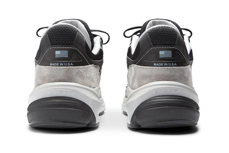 Official Look at the New Balance 990v6 "Black/Grey" U990JC6 sleek minimalist coor blockin suede shoe