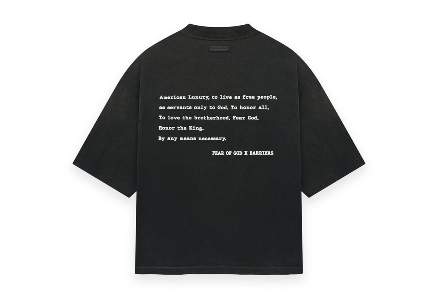 Fear of God Drops Exclusive Capsule With the Malcolm X Estate benefitting the shabazz foundation
