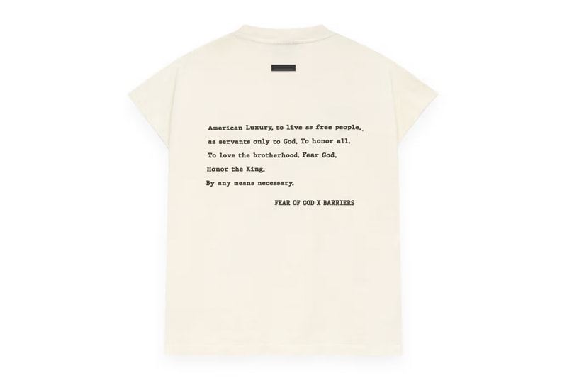 Fear of God Drops Exclusive Capsule With the Malcolm X Estate benefitting the shabazz foundation