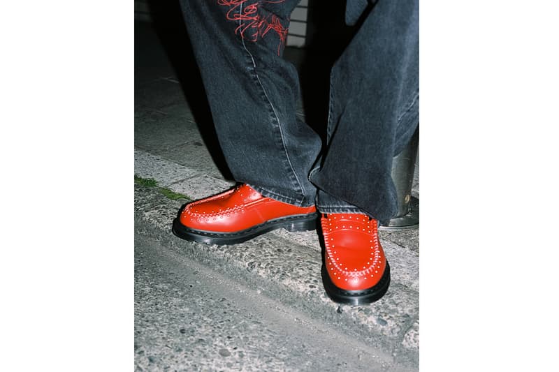 Supreme x Dr. Martens Spring 2025 Collaboration studded penton loafer 