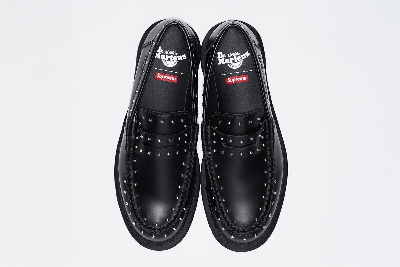 Supreme x Dr. Martens Spring 2025 Collaboration studded penton loafer 