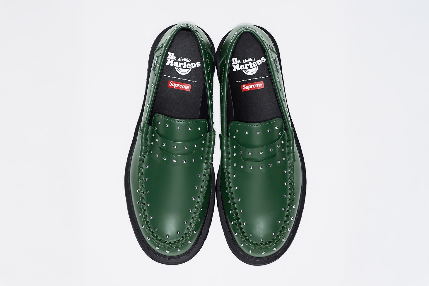 Supreme x Dr. Martens Spring 2025 Collaboration studded penton loafer 
