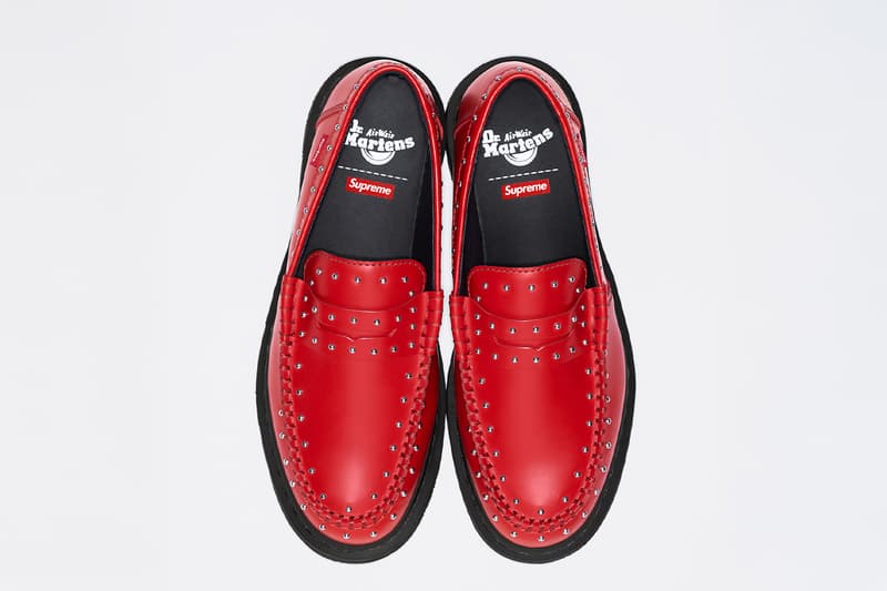 Supreme x Dr. Martens Spring 2025 Collaboration studded penton loafer 