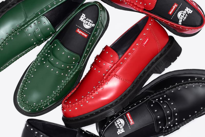 Supreme x Dr. Martens Spring 2025 Collaboration studded penton loafer 