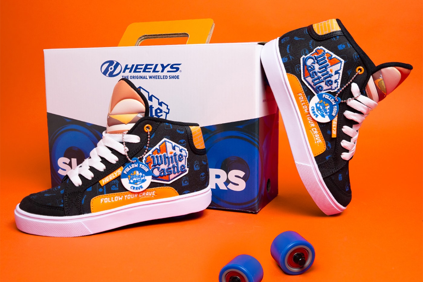 White Castle Gets Nostalgic With Limited Edition Heelys Collaboration slider riders nostalgic removable wheels national slider day