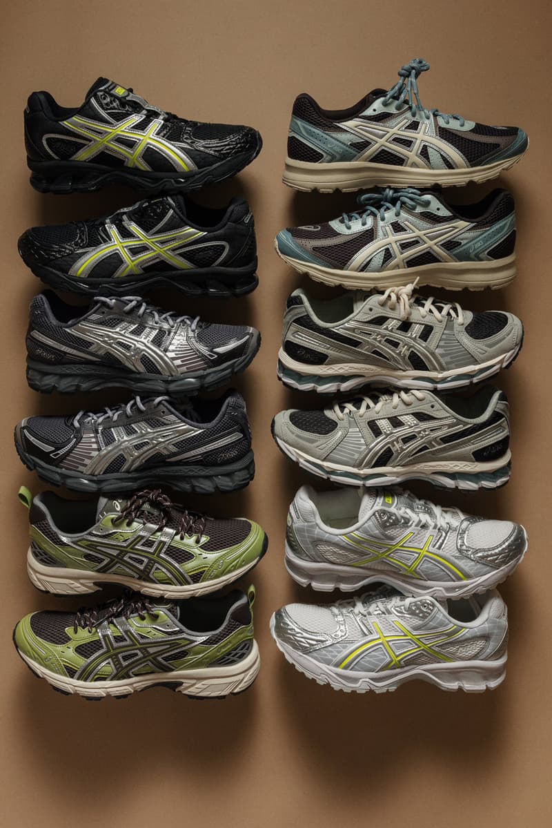 Kith ASICS Summer 2025 Lineup Release Info date store list buying guide photos price GEL-KAYANO 12.1, GEL-NUNOBIKI, GEL-NIMBUS 10.1, and JOG 100S 1203A846-020, 1203A930-020, 1203A845-200, 1203A844-100, 1203A844-001, and 1203A848-200