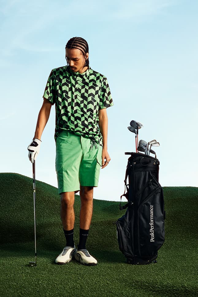 peak performance next gen golf ss25 collection range polo crew anorak skirt shorts