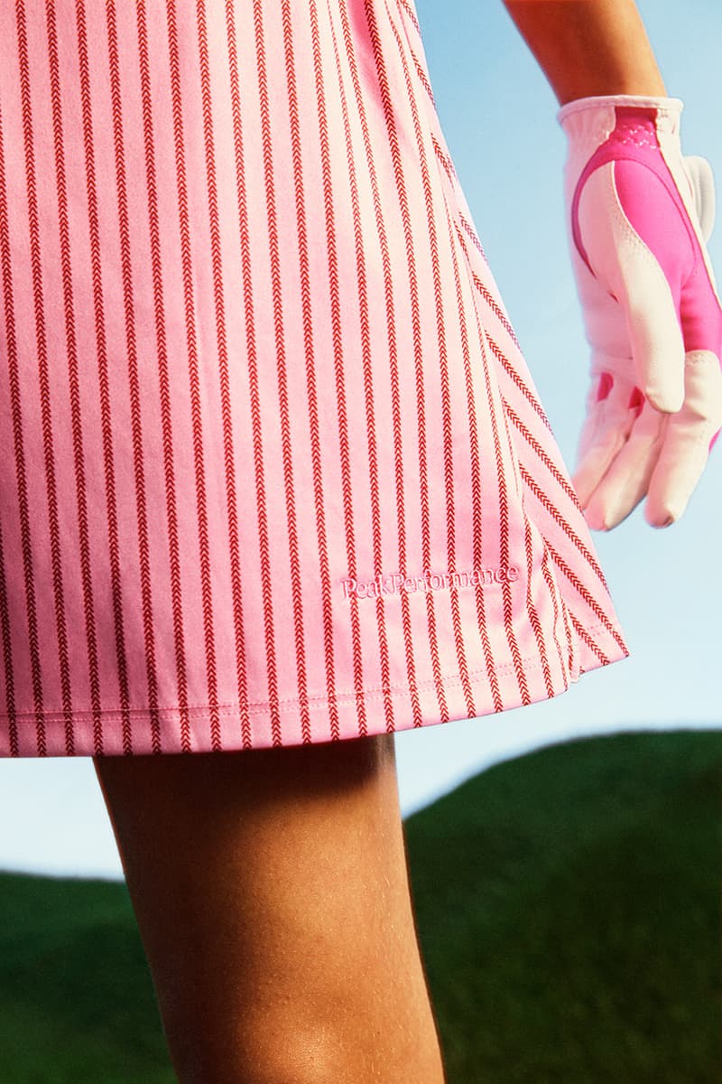 peak performance next gen golf ss25 collection range polo crew anorak skirt shorts