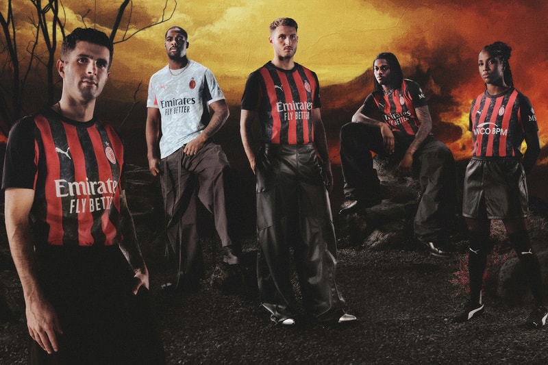 PUMA AC Milan 2025/26 Home Kit football jerseys Herbert Kilpin Maikel Oettle Marco Mueller Rossoneri RE:FIBRE ULTRAWEAVE dryCELL technology  Release Info 