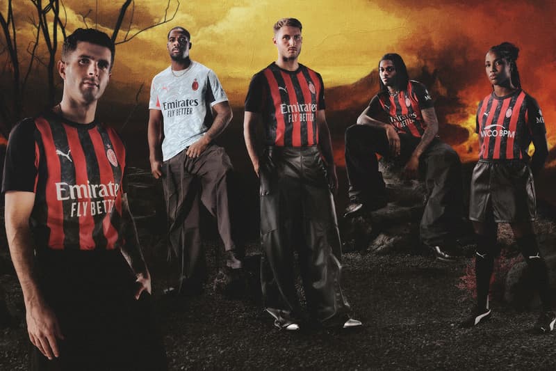PUMA AC Milan 2025/26 Home Kit football jerseys Herbert Kilpin Maikel Oettle Marco Mueller Rossoneri RE:FIBRE ULTRAWEAVE dryCELL technology Release Info