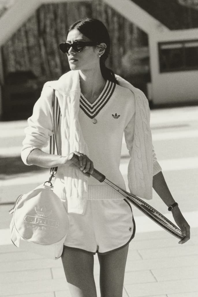 Sporty & Rich x adidas Originals Hit the Tennis Courts collab footwear collection adizero release info price website emily oberg