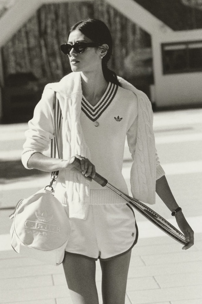 Sporty & Rich x adidas Originals Hit the Tennis Courts collab footwear collection adizero release info price website emily oberg