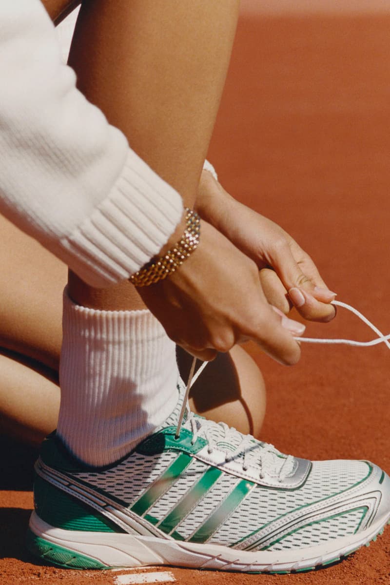 Sporty & Rich x adidas Originals Hit the Tennis Courts collab footwear collection adizero release info price website emily oberg