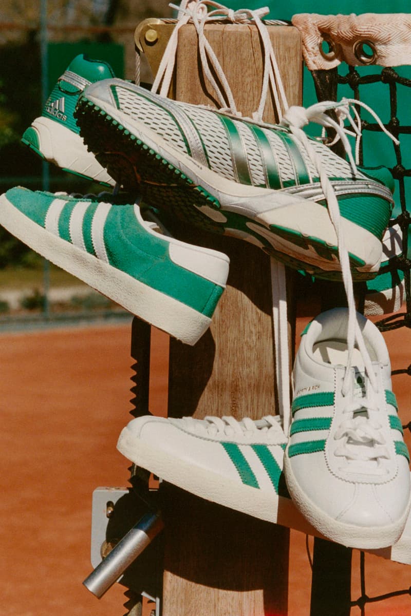 Sporty & Rich x adidas Originals Hit the Tennis Courts collab footwear collection adizero release info price website emily oberg