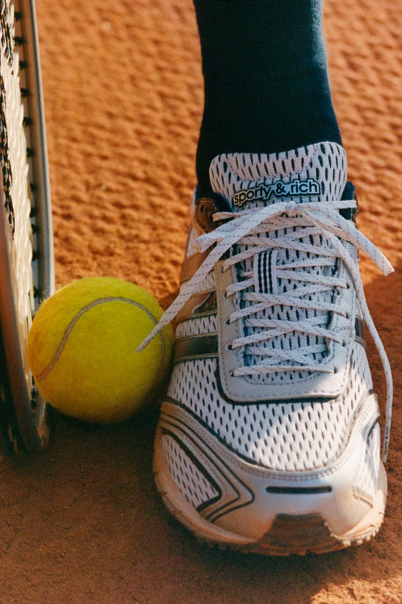 Sporty & Rich x adidas Originals Hit the Tennis Courts collab footwear collection adizero release info price website emily oberg