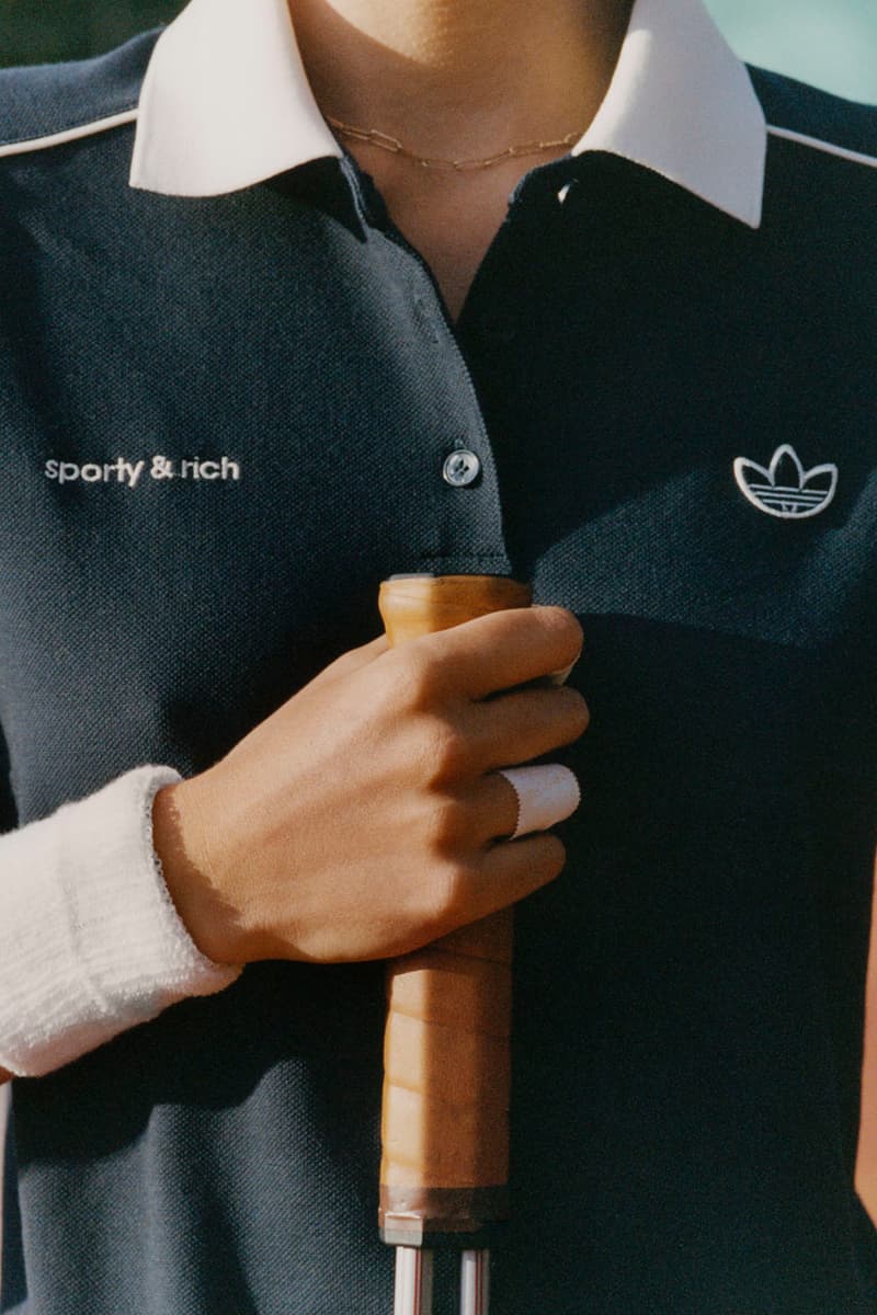 Sporty & Rich x adidas Originals Hit the Tennis Courts collab footwear collection adizero release info price website emily oberg
