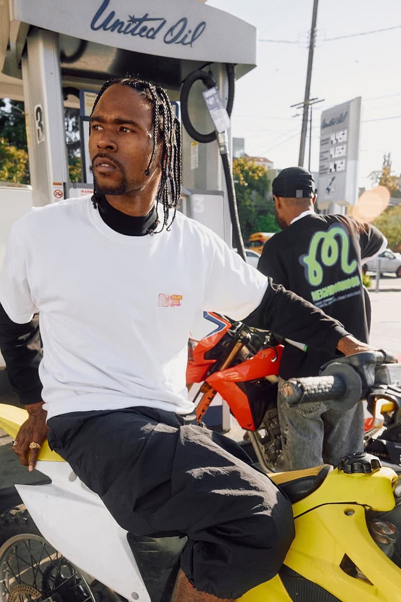 malbon golf neighborhood collaboration collection 2025 polo mock neck bag glove towel t shirt graphic camo