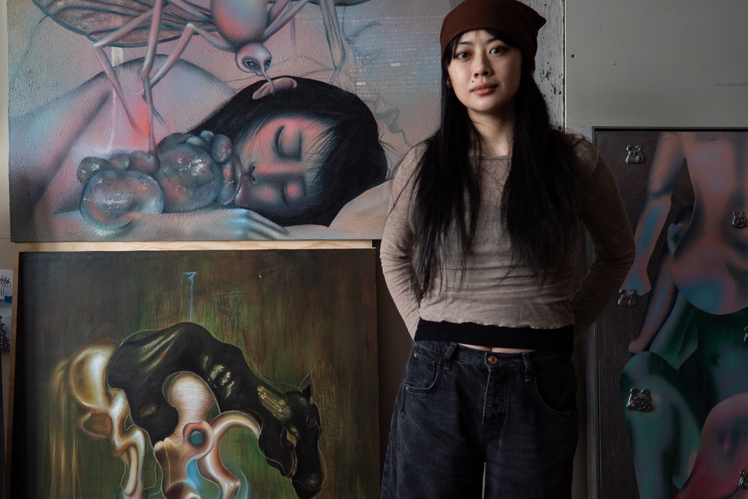 HypeArt Visits: Ji Zou Paints a Portal Between the Digital and Divine
