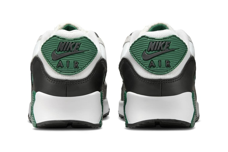 Official Look at the Nike Air Max 90 "Evergreen Aura" DM0029-116 Summit White/Evergreen Aura-Vast Grey-Smoke Grey