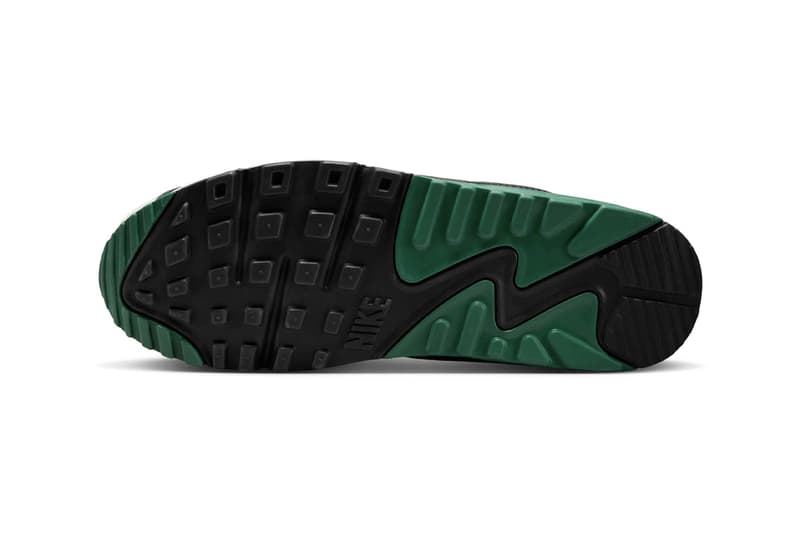 Official Look at the Nike Air Max 90 "Evergreen Aura" DM0029-116 Summit White/Evergreen Aura-Vast Grey-Smoke Grey