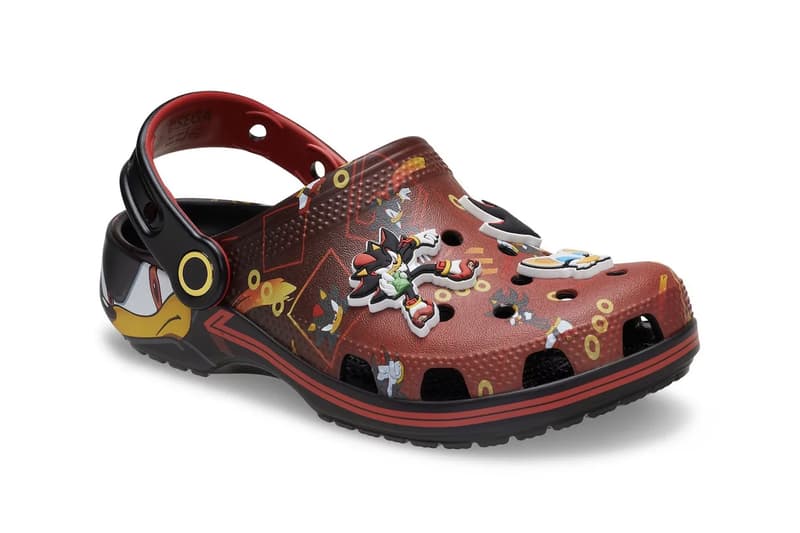 'Sonic the Hedgehog' x Crocs Classic Clog “Shadow” 211465-90H Release Info Jibbitz charms Croslite