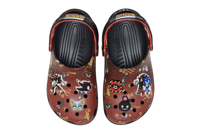 'Sonic the Hedgehog' x Crocs Classic Clog “Shadow” 211465-90H Release Info Jibbitz charms Croslite