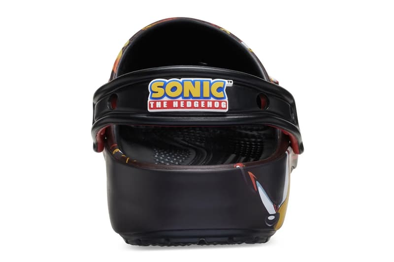 'Sonic the Hedgehog' x Crocs Classic Clog “Shadow” 211465-90H Release Info Jibbitz charms Croslite