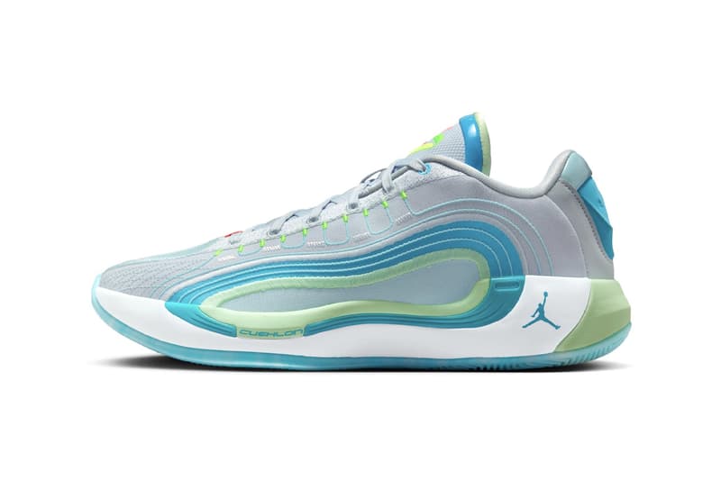 Official Look at Jordan Luka 4 "Laser Blue" HF0823-002 Football Grey/Copa-Vapor Green-Laser Blue luka doncic jordan brand swoosh jumpman michael los angeles lakers