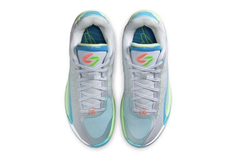 Official Look at Jordan Luka 4 "Laser Blue" HF0823-002 Football Grey/Copa-Vapor Green-Laser Blue luka doncic jordan brand swoosh jumpman michael los angeles lakers