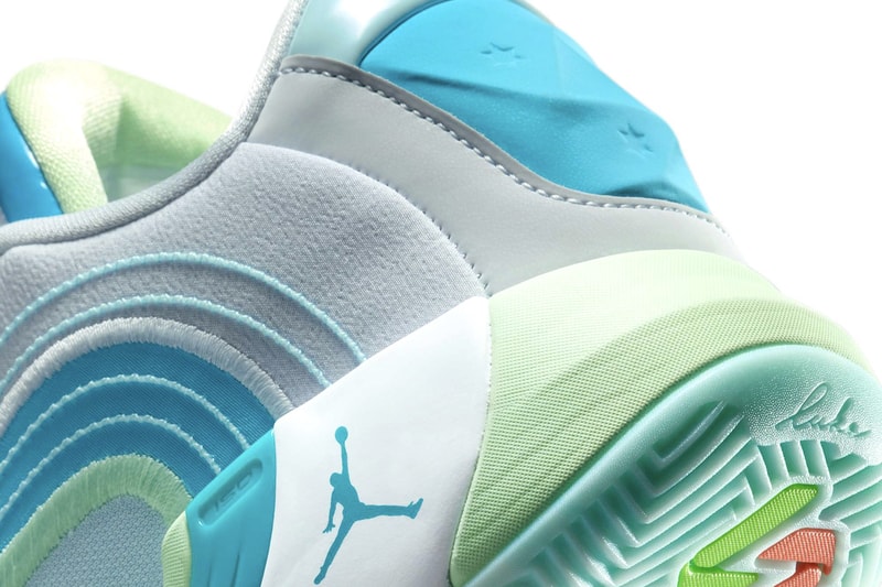 Official Look at Jordan Luka 4 "Laser Blue" HF0823-002 Football Grey/Copa-Vapor Green-Laser Blue luka doncic jordan brand swoosh jumpman michael los angeles lakers