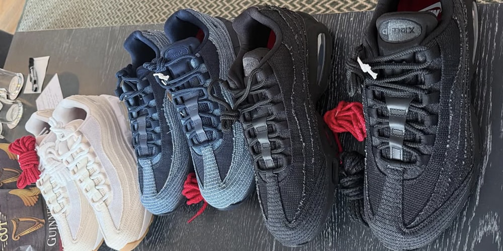 First Look at Levi's Upcoming Nike Air Max 95 Sneakers and Apparel Collaboration