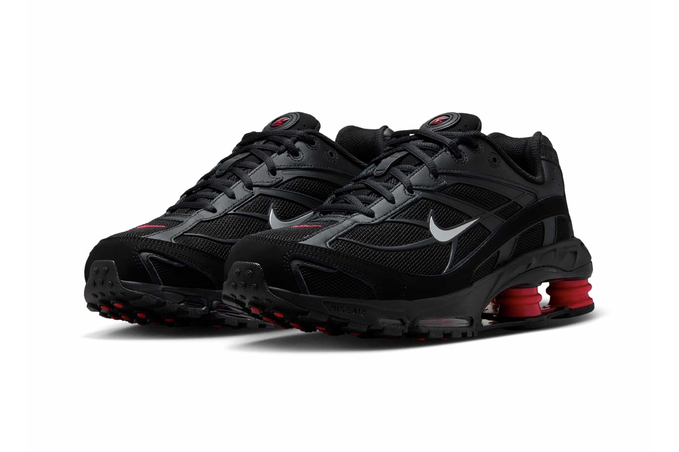 Nike Shox Ride 2 "Bred" II7635-001 Release Info Black/University Red-Medium Ash-Metallic Silver june 2025 retro futurism 