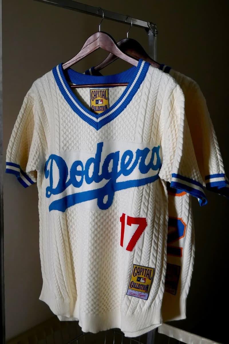 Father Figure Reps Both Coasts in New Knitwear Capsule release info new york knicks mets los angeles la dodgers price drop website mlb baseball cable knit 