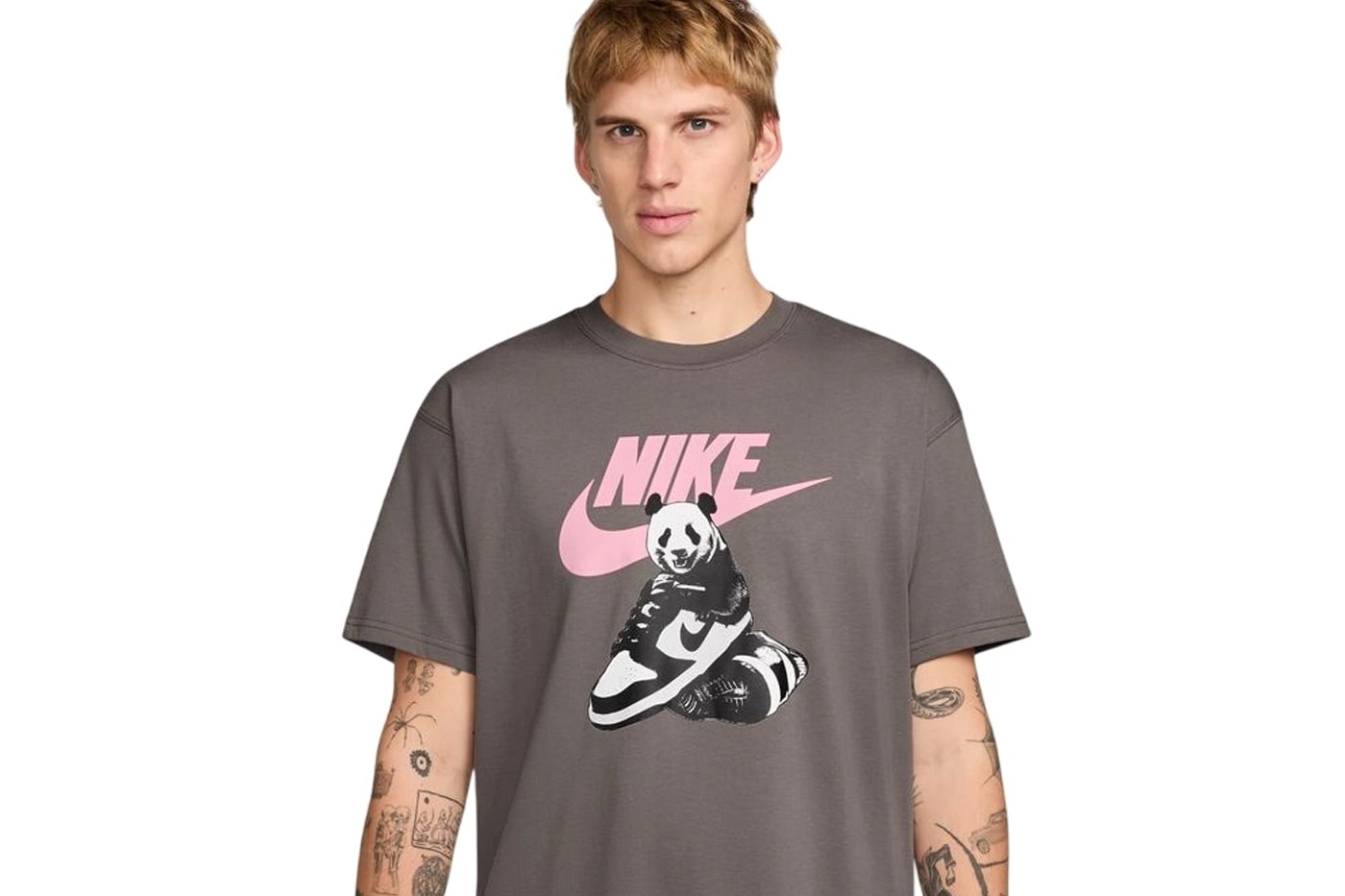 Nike Panda Dunk T-Shirts Have Surfaced black and white low top swoosh 