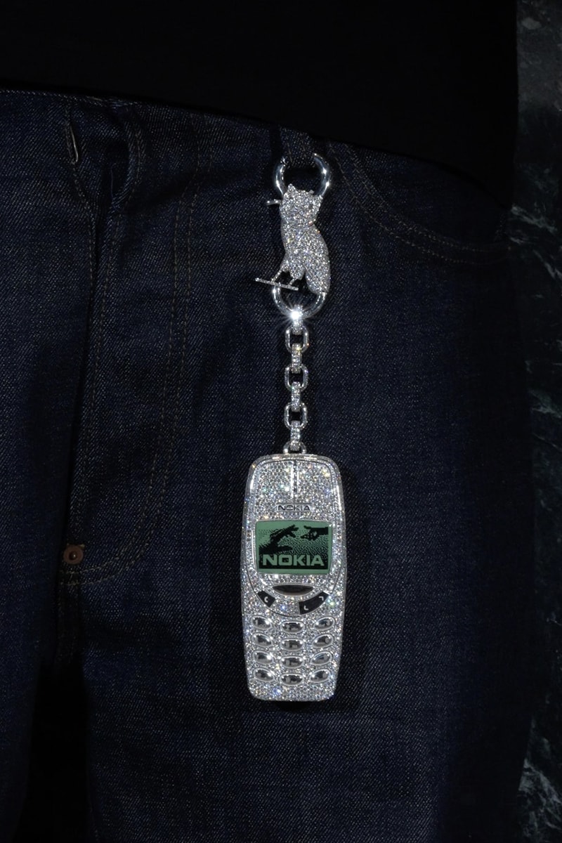 Closer Look at Alex Moss NY's Iced-Out SSS4U and Nokia Phone Chain For Drake some sexy songs 4 u partynextdoor toronto rapper adin ross