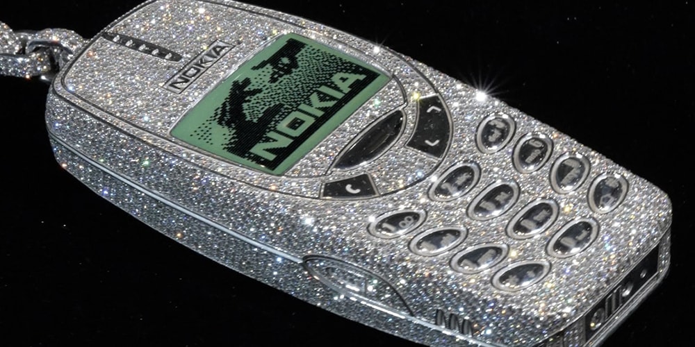 Closer Look at Alex Moss NY's Iced-Out 'SSS4U' and Nokia Phone Chain For Drake