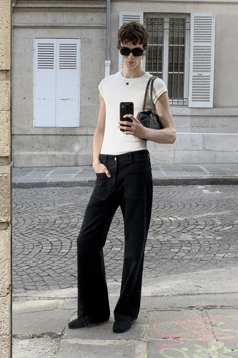 Courrèges Resort 2026 is Self-Shot in Paris Pre-Spring/Summer 2026 Collection Lookbook mirror selfies