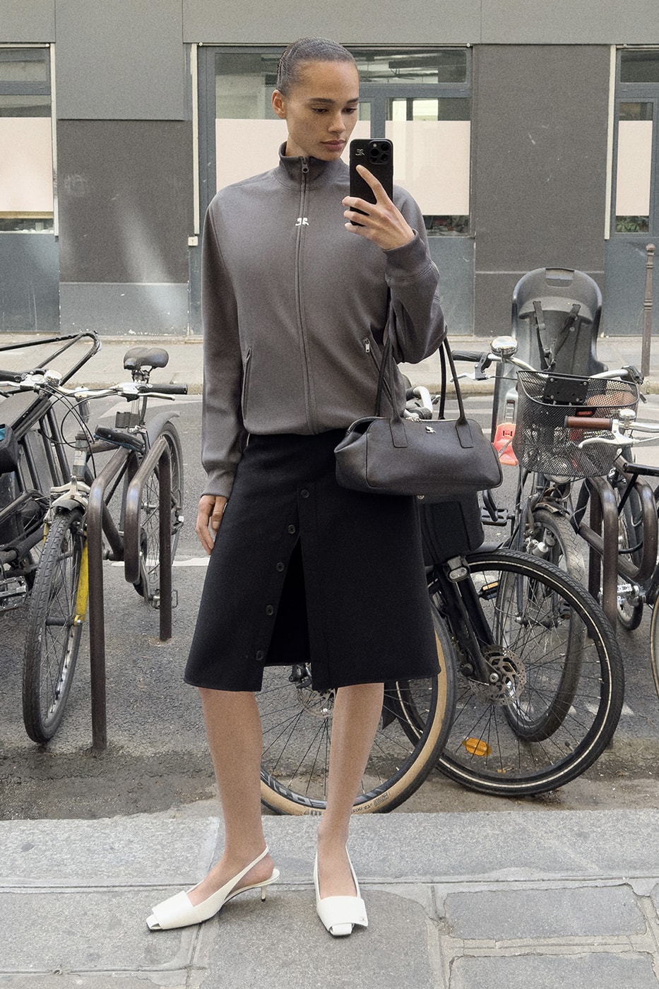 Courrèges Resort 2026 is Self-Shot in Paris Pre-Spring/Summer 2026 Collection Lookbook mirror selfies