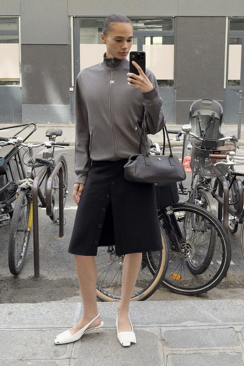 Courrèges Resort 2026 is Self-Shot in Paris Pre-Spring/Summer 2026 Collection Lookbook mirror selfies