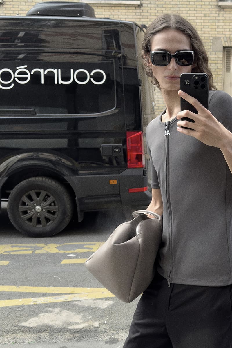 Courrèges Resort 2026 is Self-Shot in Paris Pre-Spring/Summer 2026 Collection Lookbook mirror selfies
