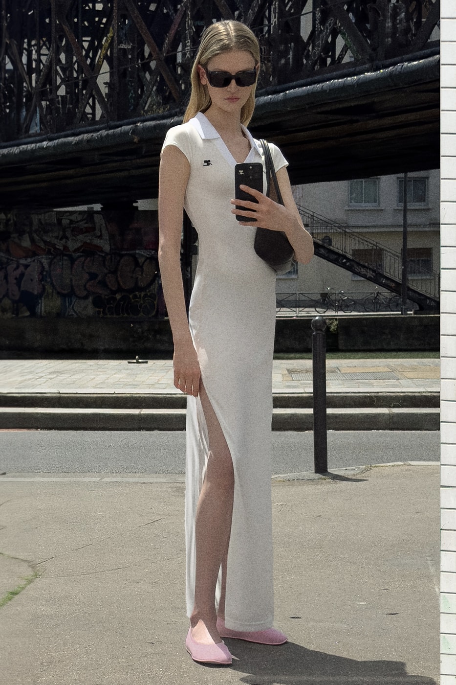 Courrèges Resort 2026 is Self-Shot in Paris Pre-Spring/Summer 2026 Collection Lookbook mirror selfies