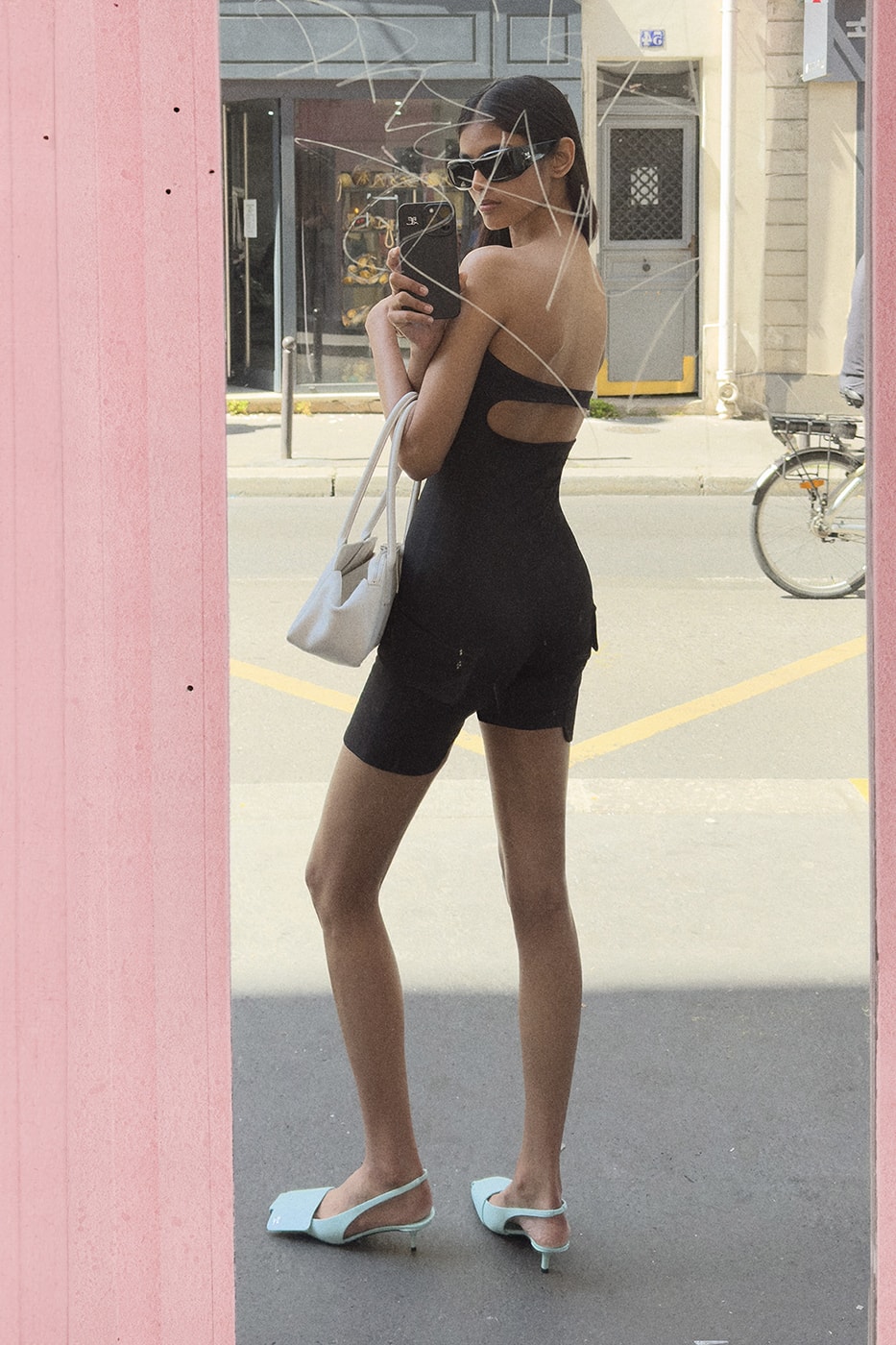 Courrèges Resort 2026 is Self-Shot in Paris Pre-Spring/Summer 2026 Collection Lookbook mirror selfies